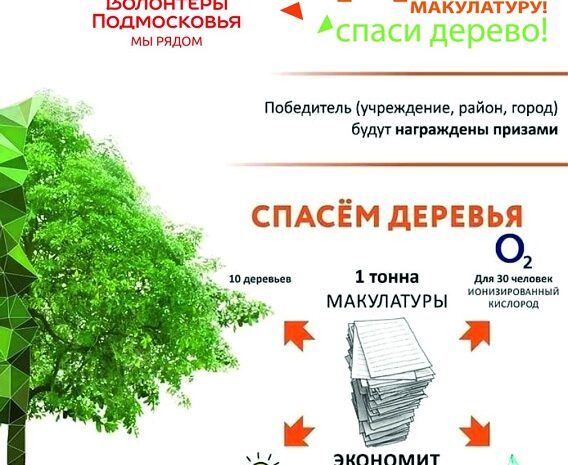 Акция «Сдай макулатуру – спаси дерево!» пройдет в Подмосковье