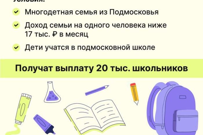 В Подмосковье увеличат выплаты на школьную форму, а также доплаты малообеспеченным одиноким пенсионерам.