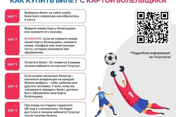 Купить билет с картой болельщика
